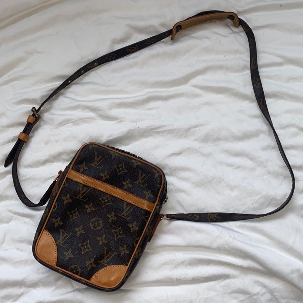 Louis Vuitton Monogram Crossbody Bag in Brown and Tan
